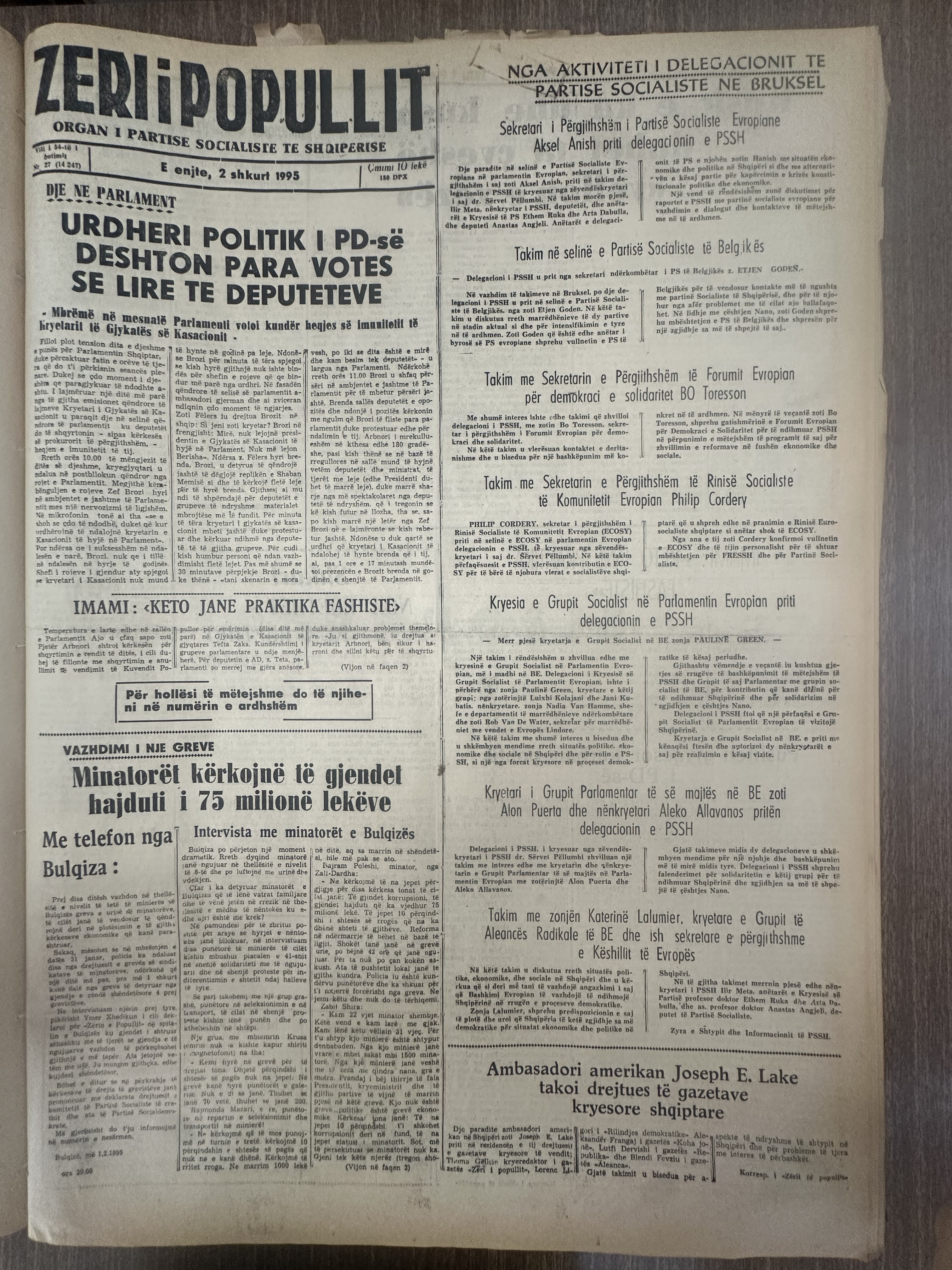 Zëri i Popullit 1995-02-02